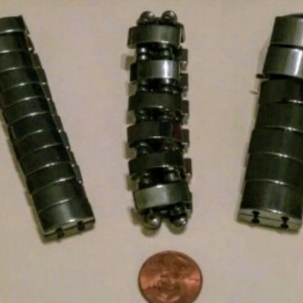 Lot of 3 elastic Hematite Bracelets magnetic